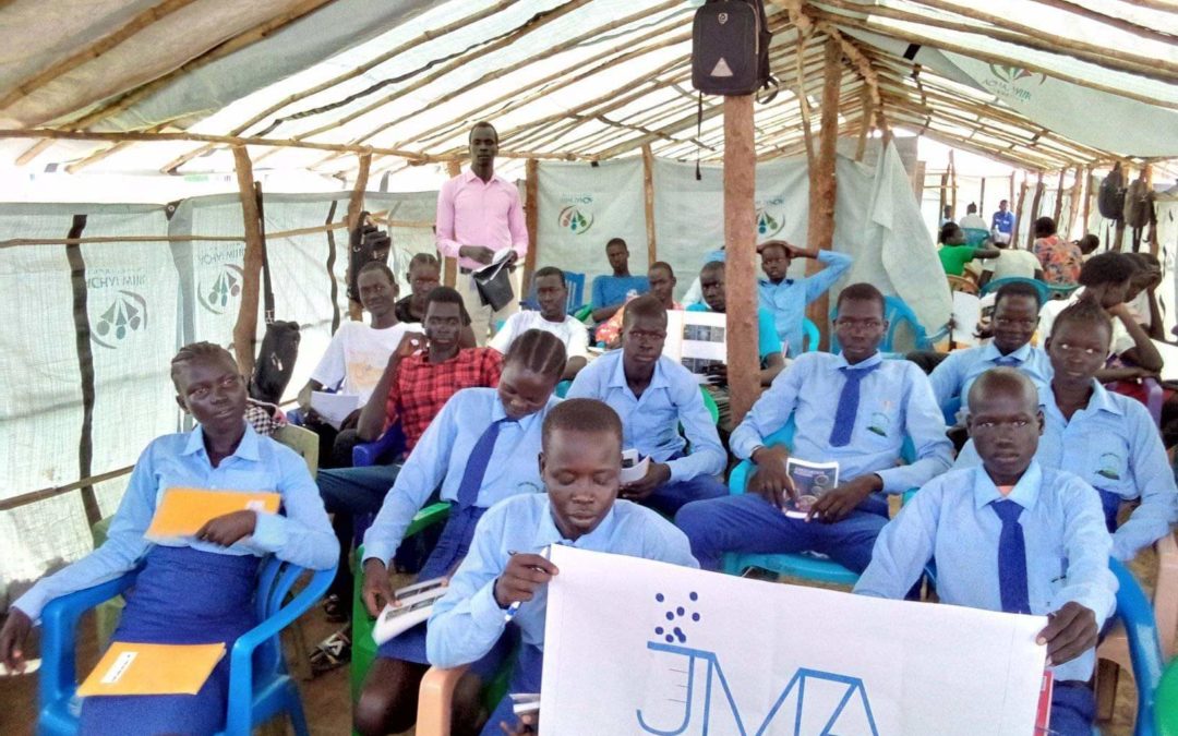 Flood Victims in Mangalla Town, South Sudan Learn JMA Medical Biology Curriculum